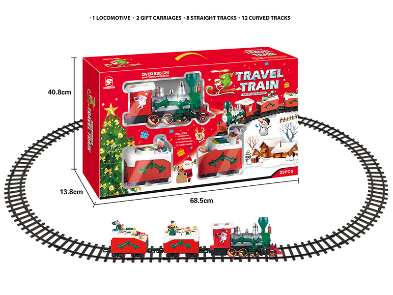 B/O Christmas Train Track(Light &Music)23pcs