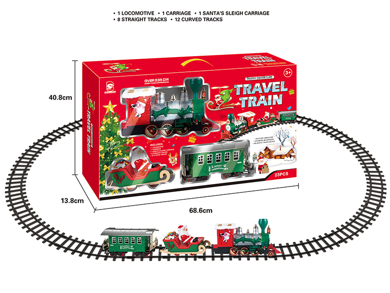 B/O Christmas Train Track(Light &Music)23pcs