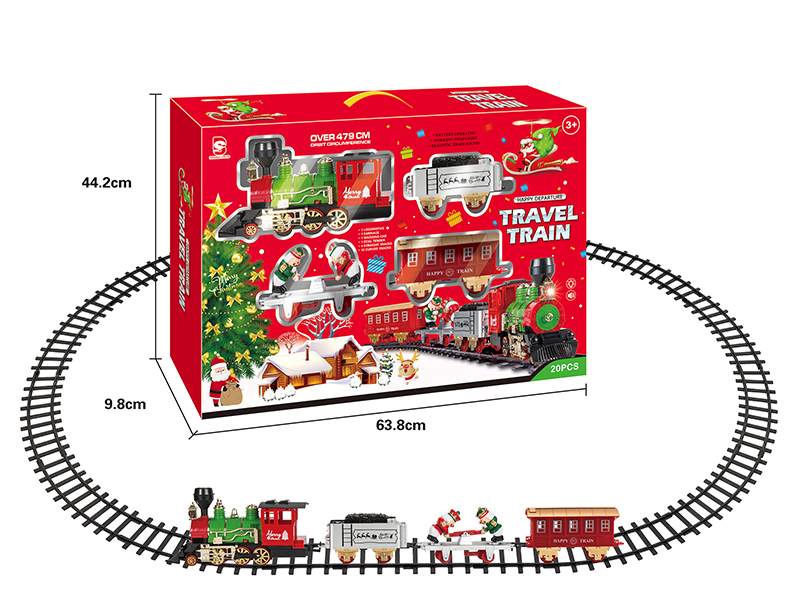 B/O Christmas Train Track(Light &Music)20pcs