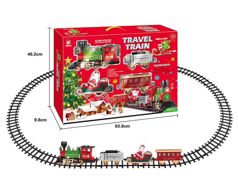 B/O Christmas Train Track(Light &Music)20pcs