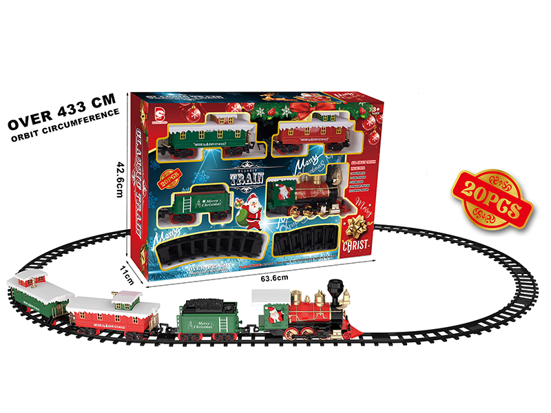 B/O Christmas Train Track(Light &Music)20pcs