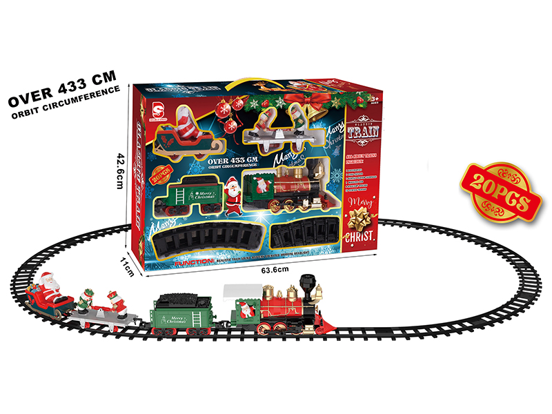 B/O Christmas Train Track(Light &Music)20pcs