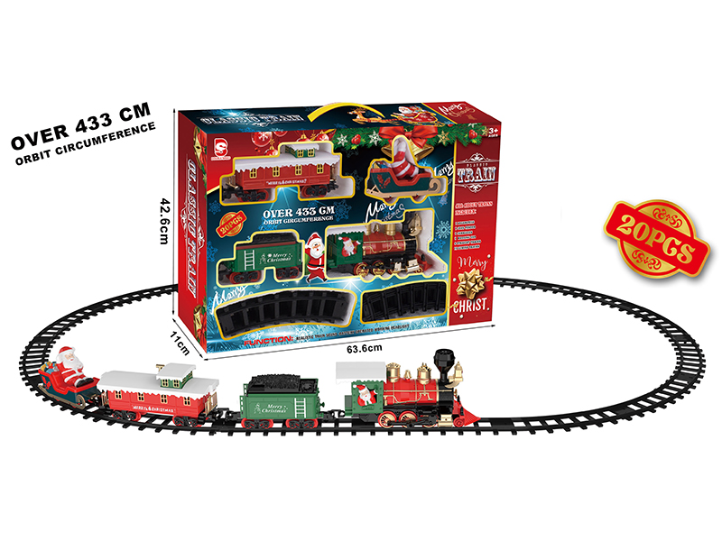 B/O Christmas Train Track(Light &Music)20pcs