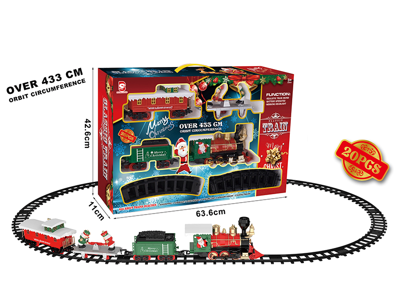 B/O Christmas Train Track(Light &Music)20pcs
