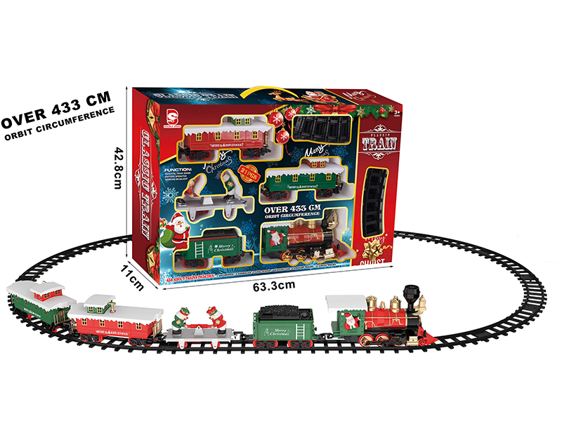 B/O Christmas Train Track(Light &Music)21pcs