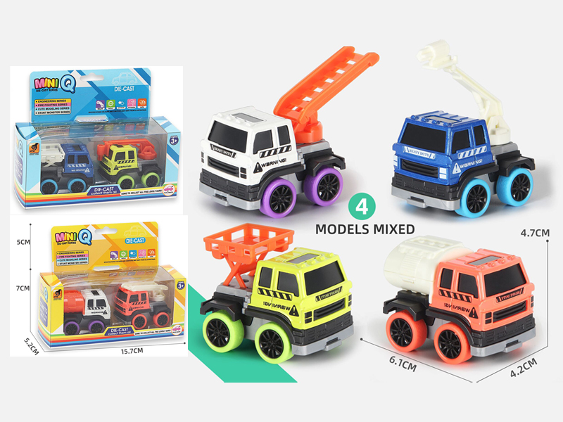 Alloy Pull Back Fire Engine