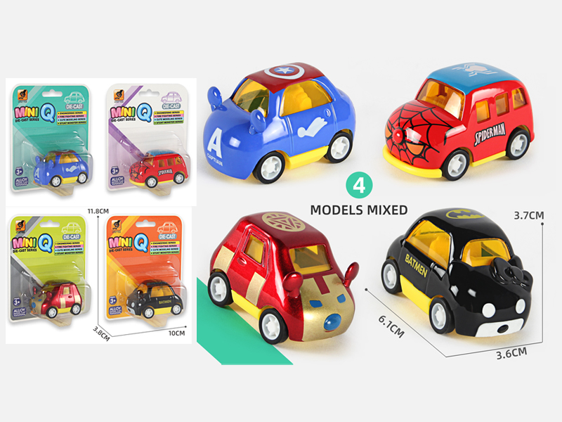 Alloy Pull Back Cartoon Car