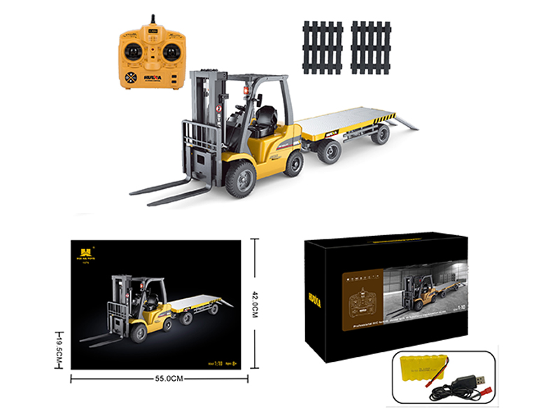 1:10 8Ch R/C Semi-Alloy Forklift+Flat Car