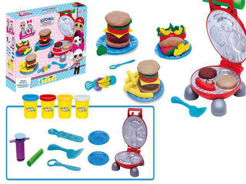 Surprised Colore Mud Hamburger Machine