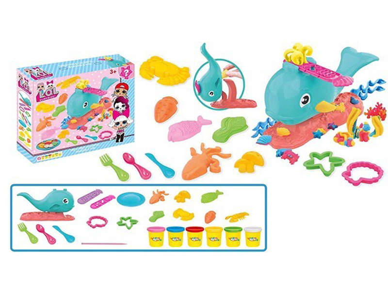 Surprised Dolphin Colore Mud