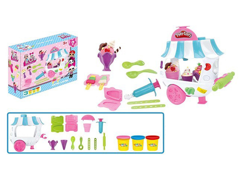 Surprised Colore Mud Ice Cream Truck