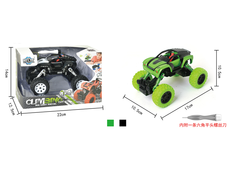 Alloy Diy Assembly 4Wd Pull Back Climbing Car