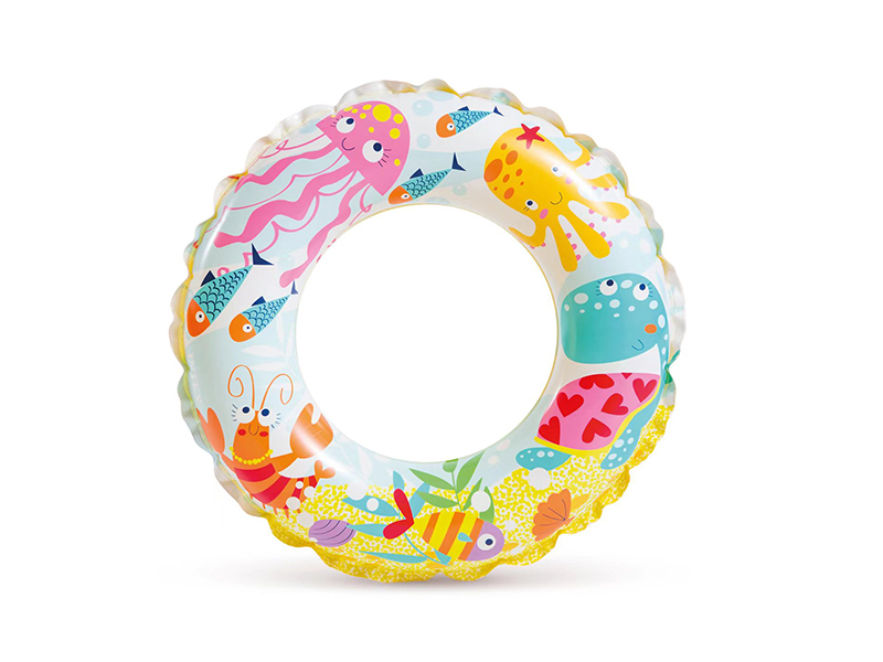 Cartoon Jellyfish Turtle Swim Ring