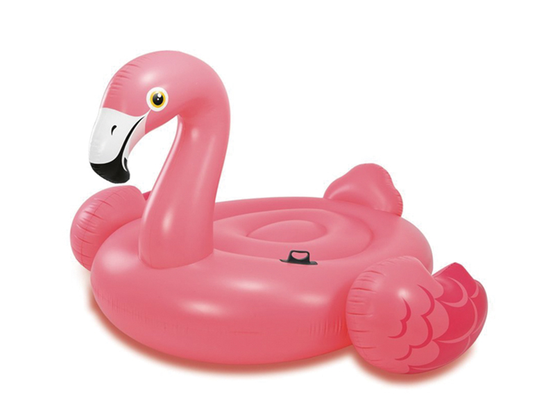 Inflatable Flamingo Floating Mat Ride-On