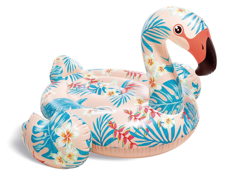 Inflatable Flamingo Floating Mat Ride-On