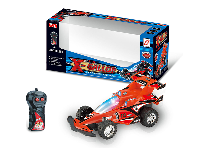 2-Channel Remote Control Car With Light(3 Colors)Not Included Battery