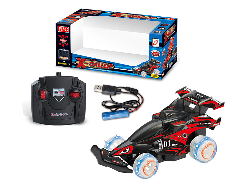 4-Channel Remote Control Car With Light(3 Colors)Included Battery