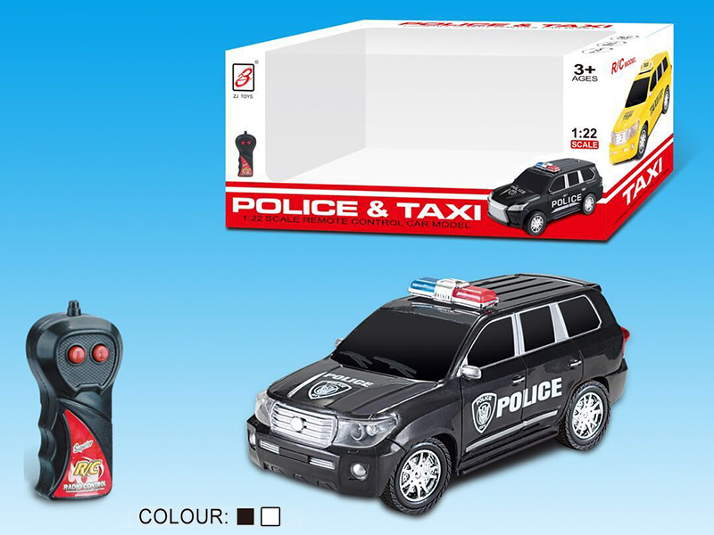 1:22 2-Channel Remote Control Police Car(Not Included Battery)