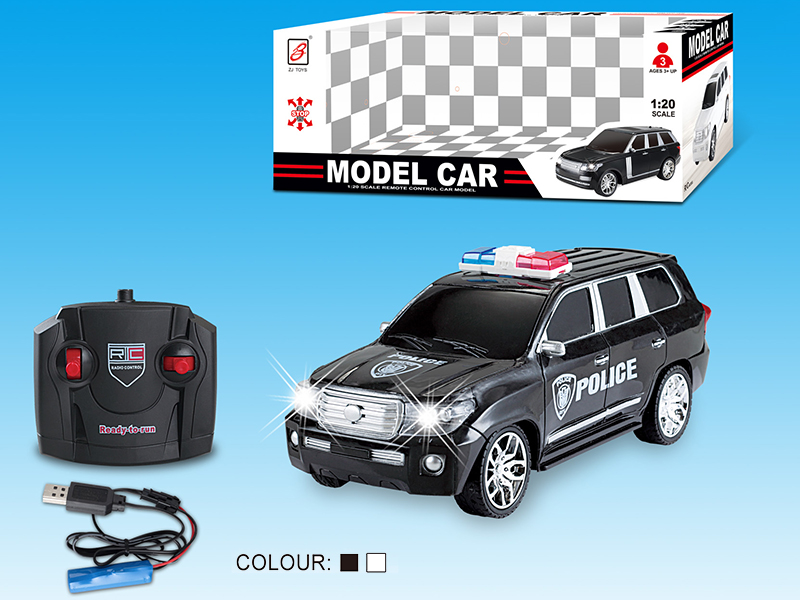 1:20 4-Channel Remote Control Police Car(Toyota)Included Battery