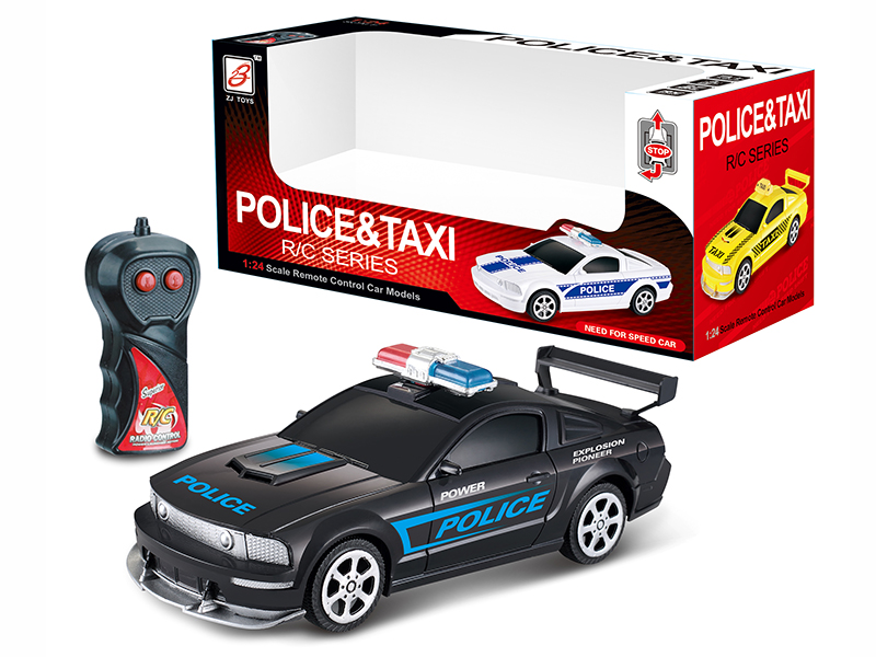 1:24 2-Channel Remote Control Police Car(Not Included Battery)