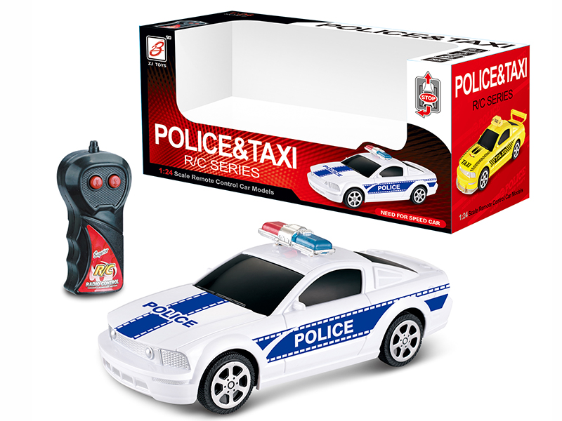 1:24 2-Channel Remote Control Police Car(Not Included Battery)
