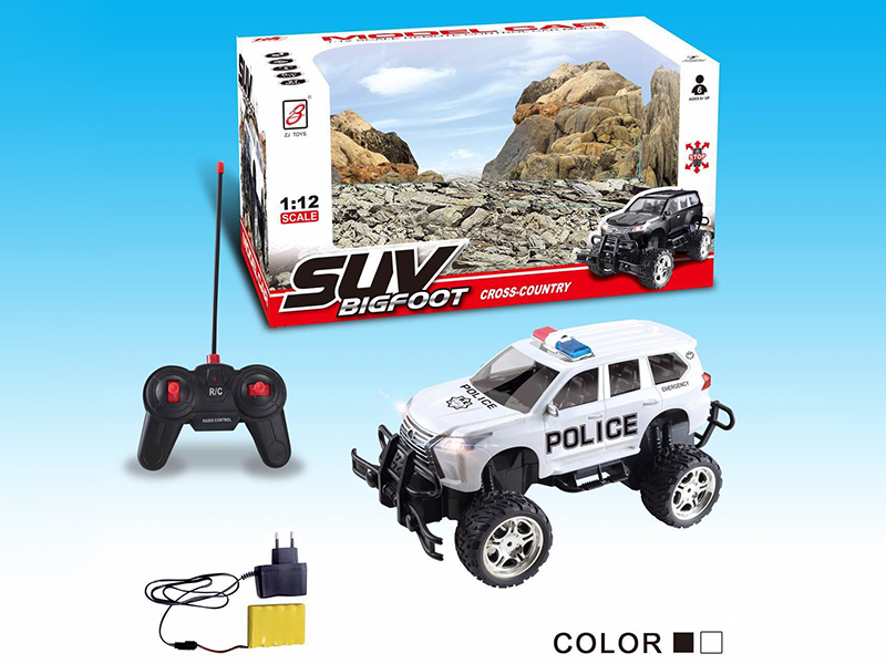 4-Channel Remote Control Bigfoot Cross Country Police Car (LX570)Included Battery