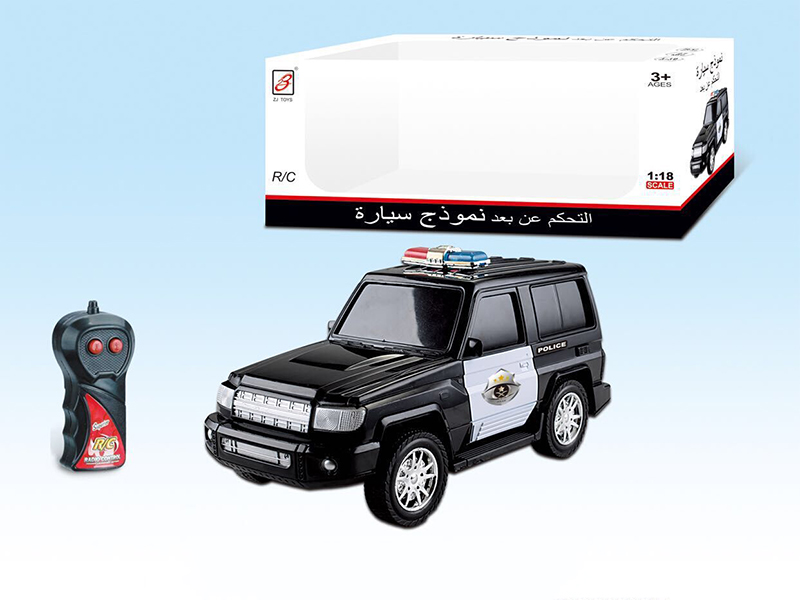 1:18 SUV 2-Channel Remote Control Police Car(Not Included Battery)