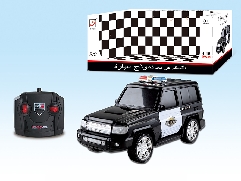 1:18 SUV 4-Channel Remote Control Police Car(Not Included Battery)