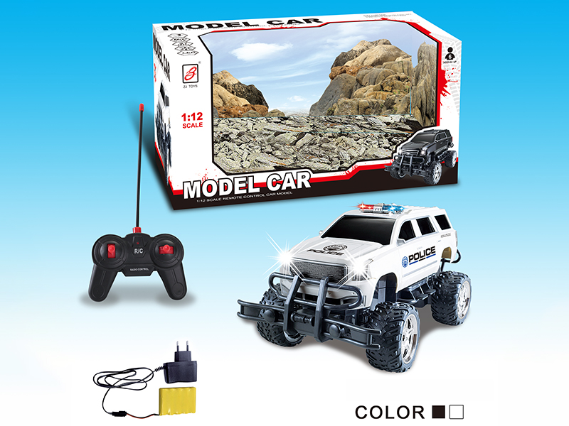 1:12 GMC 4-Channel Large Wheel Remote Control Police Car(Included Battery)