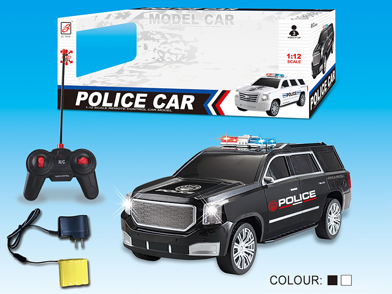 1:12 GMC 4-Channel Remote Control Plice Car(Included Battery)