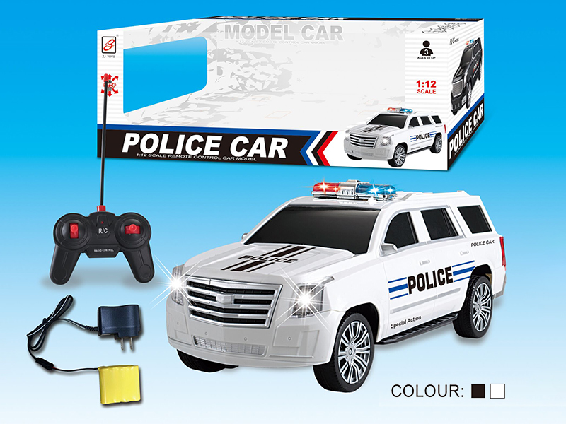 1:12 Cadillac 4-Channel Remote Control Police Car(Included Battery)