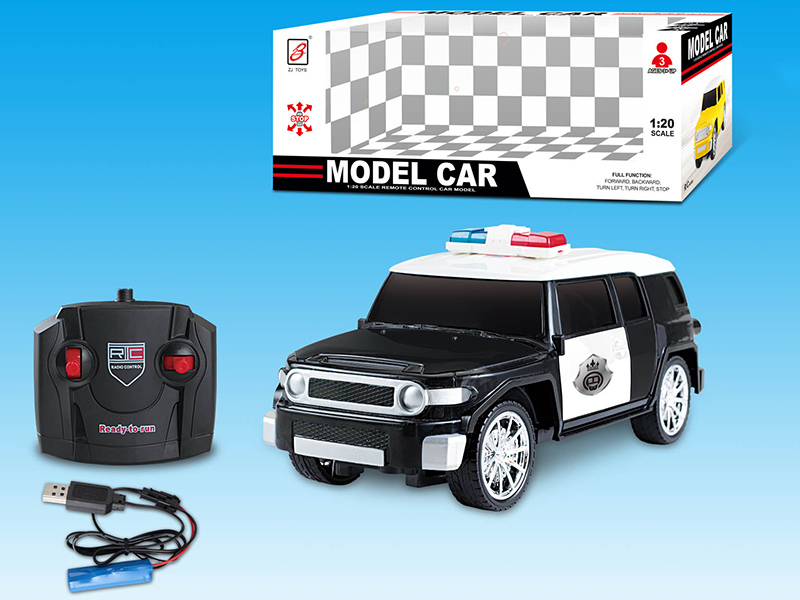 1:20 FJ Cruiser 4-Channel Remote Control Police Car( Included Battery)