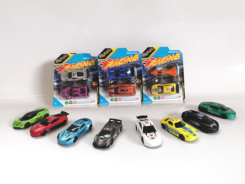 2PCS 1:64 Alloy Slide Racing Car