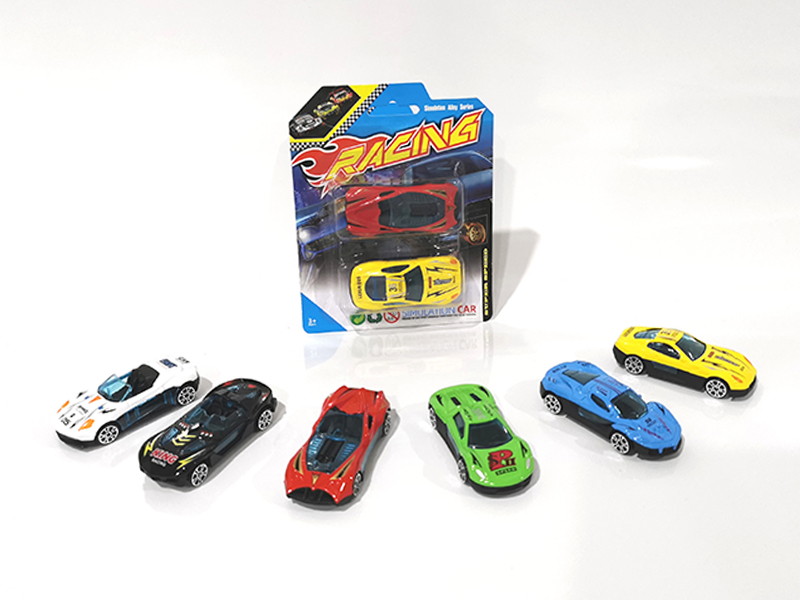 2PCS 1:64 Alloy Slide Racing Car