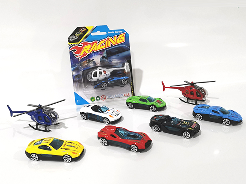 2PCS 1:64 Alloy Slide Racing Car  Alloy Aircraft