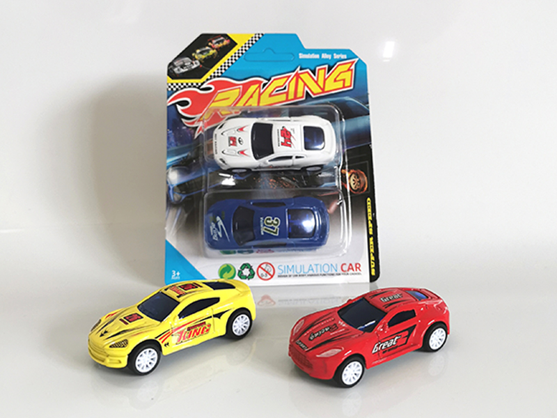 2PCS 1:64 Alloy Pull Back Racing Car