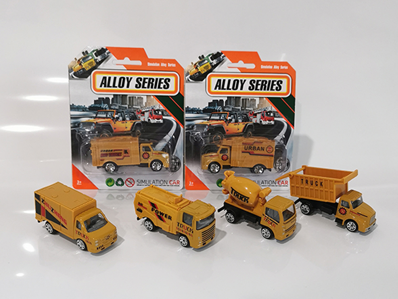 1:64 Alloy Slide Engineering Vehicle Set