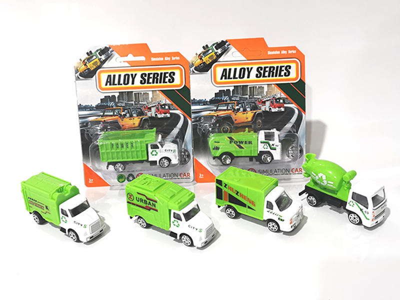 1:64 Alloy Slide Sanitation Vehicle Set