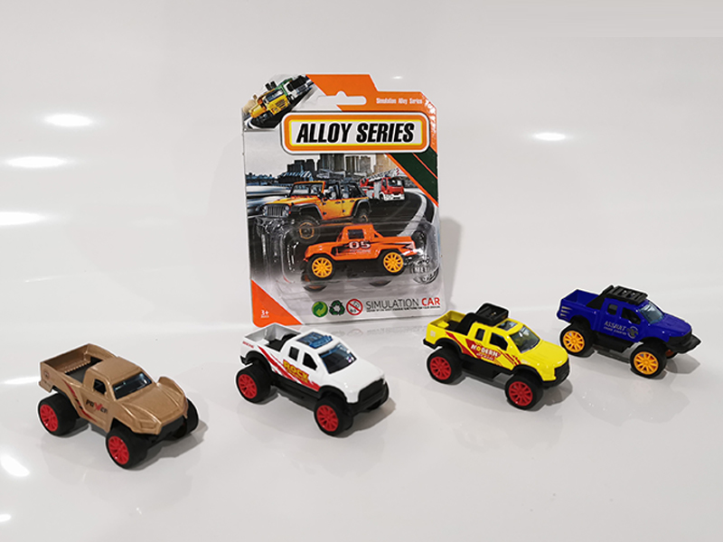 Alloy Pull Back Pickup Truck Set