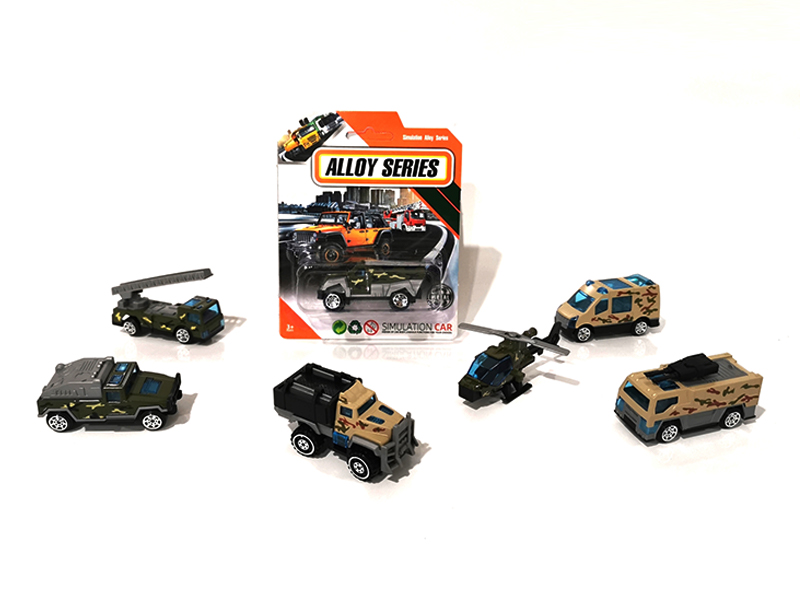 1:64 Alloy Slide Military Vehicle Set