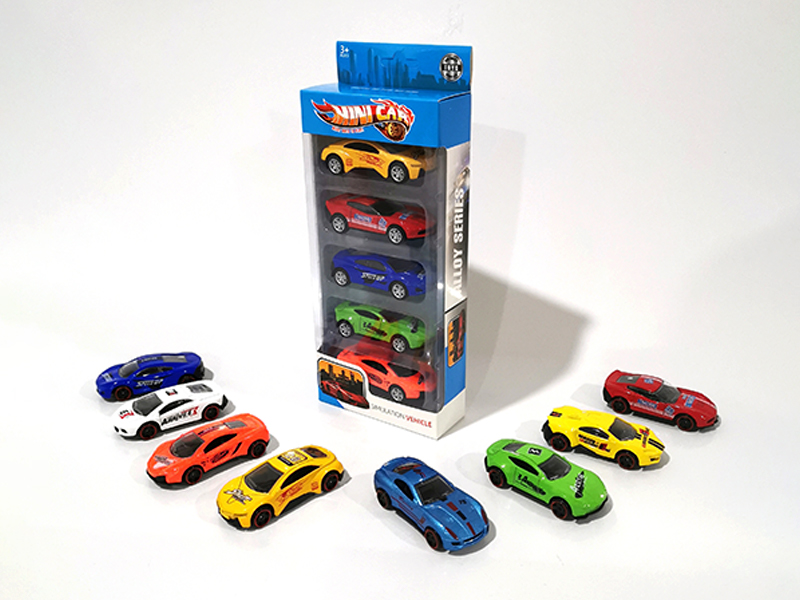 5PCS Alloy Pull Back Racing Car Set
