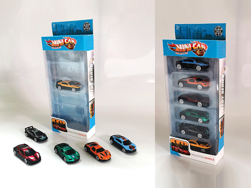 6PCS Alloy Slide Racing Car Set