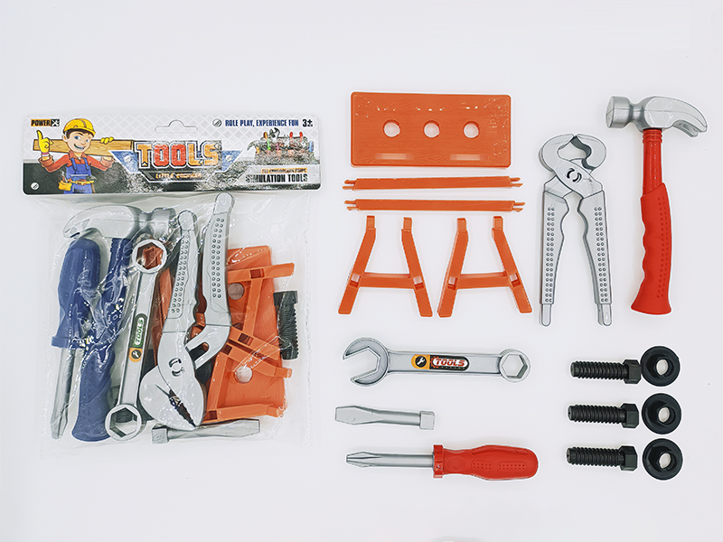 16Pcs Hammer, Pliers, Table Tools Set