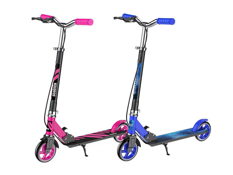 Large Wheel Scooter+Handbrake Pu Environmental Protection Wheel