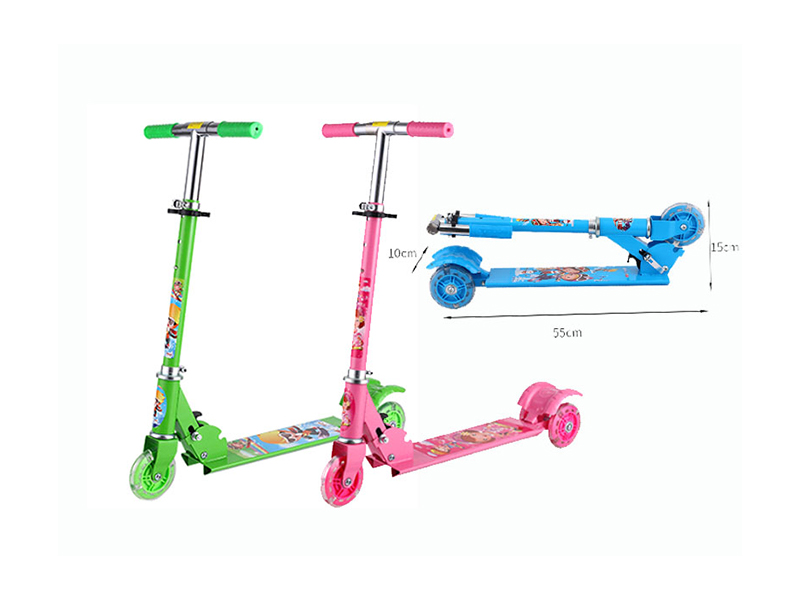 Three-Wheel Scooter With Flint Lamp