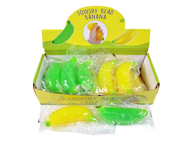 12Pcs Crystal Bead Banana Decompression Toy