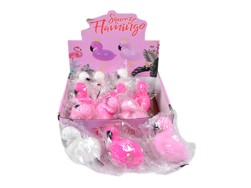 12Pcs Crystal Bead Flamingo Decompression Toy