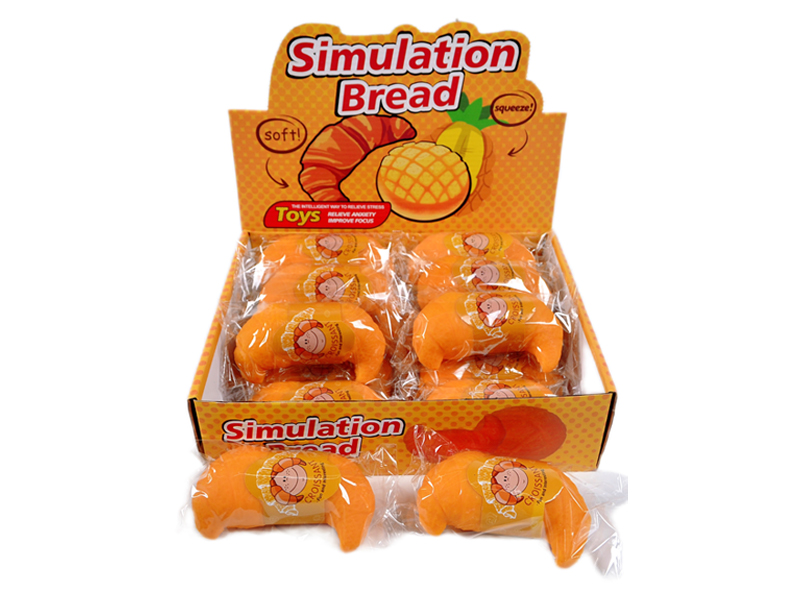 16Pcs Flour Croissant Decompression Toy