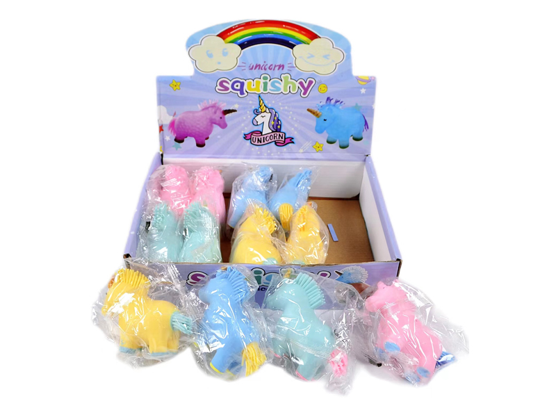 12Pcs Flour Unicorn Decompression Toy