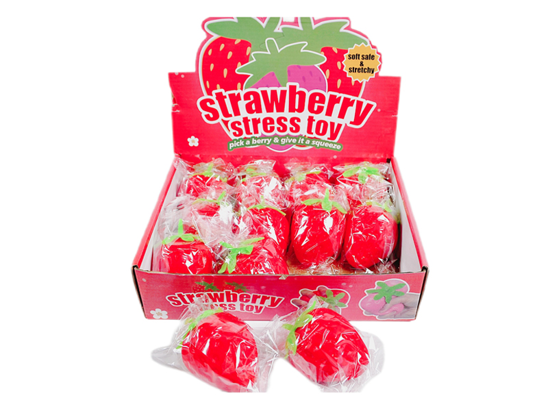 12Pcs Flour Strawberry Decompression Toy